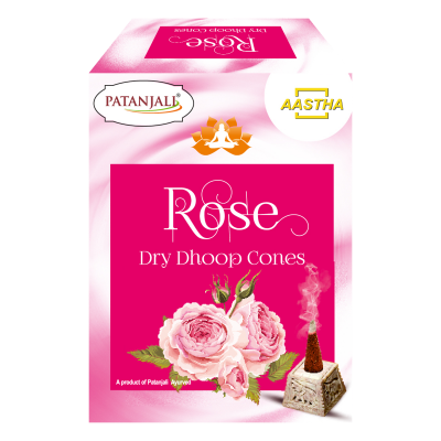 Aastha Rose Dry Dhoop Cone