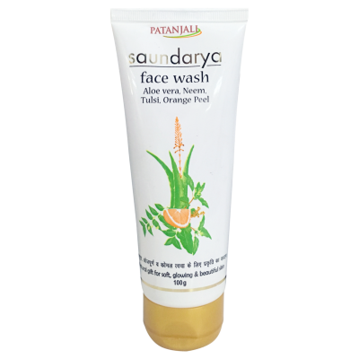 Patanjali Saundarya Face Wash (Aloevera, Neem, Tulsi, Orange Peel)