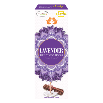 Aastha Lavender Dry Dhoop Sticks - 10 N